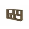 TemaHome Berlin Console in Walnut - Back Angled - TemaHome Berlin Console in Walnut - Back Angled