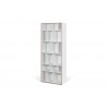 TemaHome Group Shelving Unit 72 in Pure White with Plywood Edge - Angled View