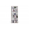 TemaHome Group Shelving Unit 72 in Pure White with Plywood Edge - Front with Contents