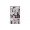 TemaHome Group Shelving Unit 108 in Pure White with Plywood Edge - Front with Book