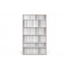 TemaHome Group Shelving Unit 108 in Pure White with Plywood Edge - Front and Empty
