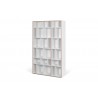 TemaHome Group Shelving Unit 108 in Pure White with Plywood Edge - Angled 