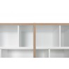 TemaHome Group Shelving Unit 108 in Pure White with Plywood Edge - Top Shelf Detail