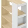 TemaHome Ella Bookcase 90 High in Melamine Light Oak & Pure White - Shelf Detail - TemaHome Ella Bookcase 90 High in Melamine Light Oak & Pure White - Shelf Detail