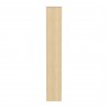 TemaHome Ella Bookcase 90 High in Melamine Light Oak & Pure White - Side