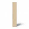 TemaHome Ella Bookcase 40 High in Melamine Light Oak & Pure White - Side