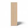 TemaHome Ella Bookcase 40 Low in Melamine Light Oak & Pure White - Side