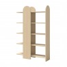 TemaHome Venice Bookcase in Light Oak - Angled