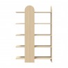 TemaHome Venice Bookcase in Light Oak - Back