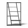 TemaHome Albi Bookshelf in Concrete Look & Black - Front
