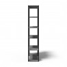 TemaHome Albi Bookshelf in Concrete Look & Black - Side View