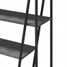 TemaHome Albi Bookshelf in Concrete Look & Black - Shelf Detail