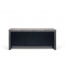 TemaHome Kobe 3 Door Sideboard in Concrete Look & Pure Black - Front