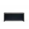 TemaHome Kobe 3 Door Sideboard in Concrete Look & Pure Black - Front - TemaHome Kobe 3 Door Sideboard in Concrete Look & Pure Black - Front