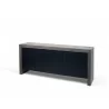 TemaHome Kobe 3 Door Sideboard in Concrete Look & Pure Black - Angled - TemaHome Kobe 3 Door Sideboard in Concrete Look & Pure Black - Angled