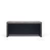 TemaHome Kobe 2 Doors & 3 Drawers Sideboard in Concrete Look & Pure Black - Front