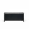 TemaHome Kobe 2 Doors & 3 Drawers Sideboard in Concrete Look & Pure Black - Front - TemaHome Kobe 2 Doors & 3 Drawers Sideboard in Concrete Look & Pure Black - Front