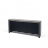 TemaHome Kobe 2 Doors & 3 Drawers Sideboard in Concrete Look & Pure Black - Angled