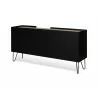 TemaHome Nina Sideboard in Light Oak & Pure Black - Back Angle - TemaHome Nina Sideboard in Light Oak & Pure Black - Back Angle