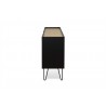 TemaHome Nina Sideboard in Light Oak & Pure Black - Side