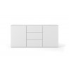 TemaHome Join 180H1 Wood Top With Sub-Base in Pure White - Front