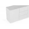 TemaHome Join 180H1 Wood Top With Sub-Base in Pure White - Top Edge Close-up - TemaHome Join 180H1 Wood Top With Sub-Base in Pure White - Top Edge Close-up