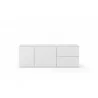 TemaHome Join 160L2 Wood Top With Sub-Base in Pure White - Front - TemaHome Join 160L2 Wood Top With Sub-Base in Pure White - Front