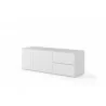 TemaHome Join 160L2 Wood Top With Sub-Base in Pure White - Angled - TemaHome Join 160L2 Wood Top With Sub-Base in Pure White - Angled