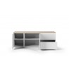 TemaHome Join 160L2 Wood Top With Sub-Base in Oak & Pure White - Opened Drawer