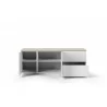 TemaHome Join 160L2 Wood Top With Sub-Base in Oak & Pure White - Opened Drawer - TemaHome Join 160L2 Wood Top With Sub-Base in Oak & Pure White - Opened Drawer