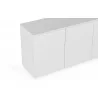 TemaHome Join 180H2 With Base in Pure White - Top Angled View - TemaHome Join 180H2 With Base in Pure White - Top Angled View