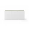 TemaHome Join 180H2 With Base in Oak & Pure White - Front - TemaHome Join 180H2 With Base in Oak & Pure White - Front