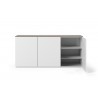 TemaHome Join 180H2 With Base  in Walnut & Pure White - Opened Cabinet