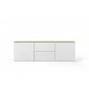 TemaHome Join 180L1 With Base  in Oak & Pure White - Front - TemaHome Join 180L1 With Base  in Oak & Pure White - Front
