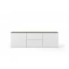 TemaHome Join 180L1 With Base in Walnut & Pure White - Front - TemaHome Join 180L1 With Base in Walnut & Pure White - Front