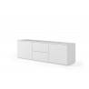 TemaHome Join 180L1 With Base in Pure White - Angled
