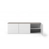 TemaHome Join 180L2 With Base in Walnut & Pure White - Cabinet Opened 