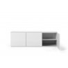 TemaHome Join 180L2 With Base in Pure White - Cabinet Opened