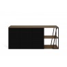 TemaHome Albi Sideboard in Walnut & Black - Front