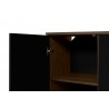 TemaHome Albi Sideboard in Walnut & Black - Cabinet Close-up Detail