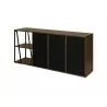 TemaHome Albi Sideboard in Walnut & Black - Back Angled - TemaHome Albi Sideboard in Walnut & Black - Back Angled