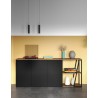 TemaHome Albi Sideboard in Walnut & Black - Lifestyle 2