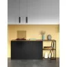 TemaHome Albi Sideboard in Walnut & Black - Lifestyle 2 - TemaHome Albi Sideboard in Walnut & Black - Lifestyle 2