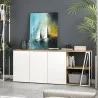 TemaHome Albi Sideboard in Light Oak & White - Lifestyle - TemaHome Albi Sideboard in Light Oak & White - Lifestyle