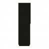 TemaHome Nina Cupboard in Light Oak & Pure Black - Side View