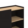TemaHome Nina Cupboard in Light Oak & Pure Black - Shelf Details
