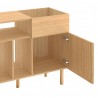 TemaHome Viny Sideboard in Oak - Cabinet Opened