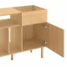 TemaHome Viny Sideboard in Oak - Cabinet Opened - TemaHome Viny Sideboard in Oak - Cabinet Opened