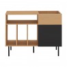 TemaHome Viny Sideboard in Oak & Pure Black - Front