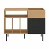 TemaHome Viny Sideboard in Oak & Pure Black - Front - TemaHome Viny Sideboard in Oak & Pure Black - Front